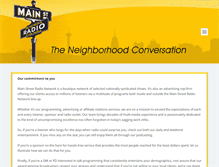 Tablet Screenshot of mainstreetradionetwork.com